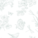 Papel Toile Borboleta Verde Celadon